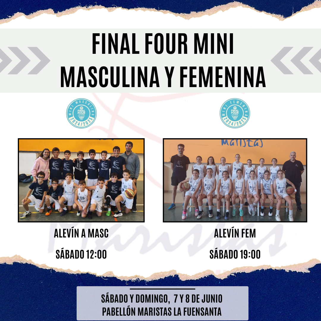 🏀🔵⚪ FINAL FOUR MINI MASCULINA Y FEMENINA EN CASA 🏀🔵⚪