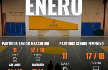 🏀🔵⚪️ Calendario de partidos Senior – Enero ⚪️🔵🏀